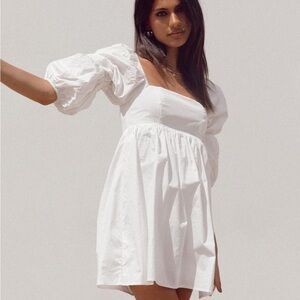 White long sleeve princess Polly dress